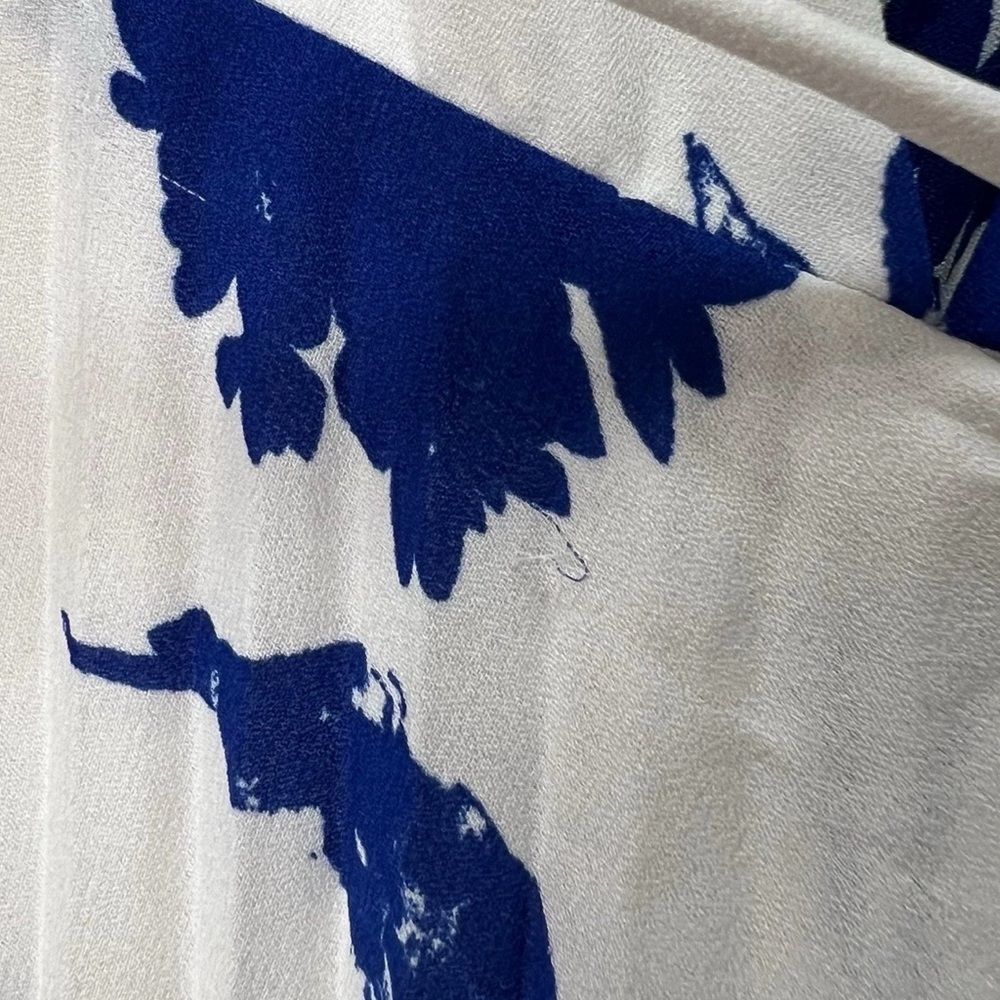 Lulu's White and Blue Floral Maxi Dress XL NWT - Picture 4 of 7